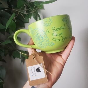 Handmade Prayer Candle Coffee Scented Mug Gift
